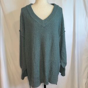 ALTAR ‘D STATE Women's V-Neck Sweater Sage green